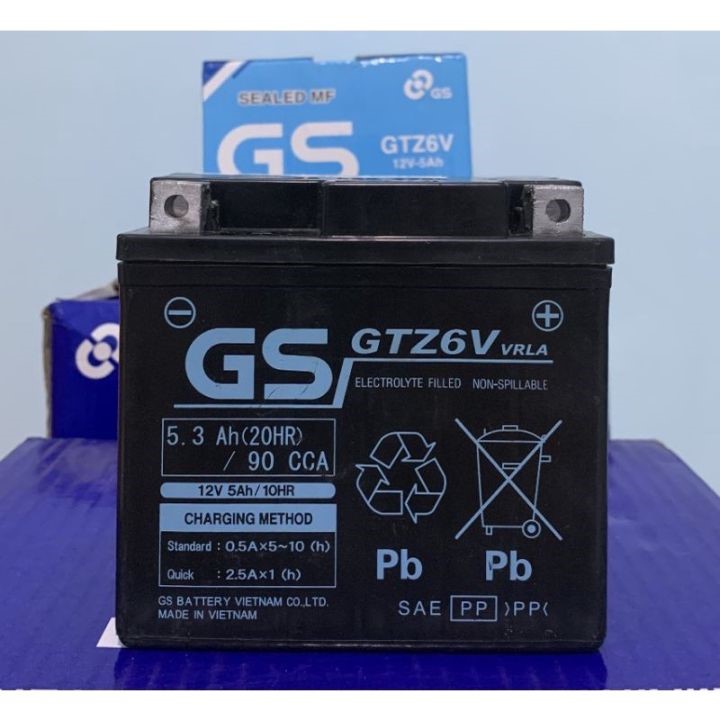 bình ắc quy GS GTZ6V