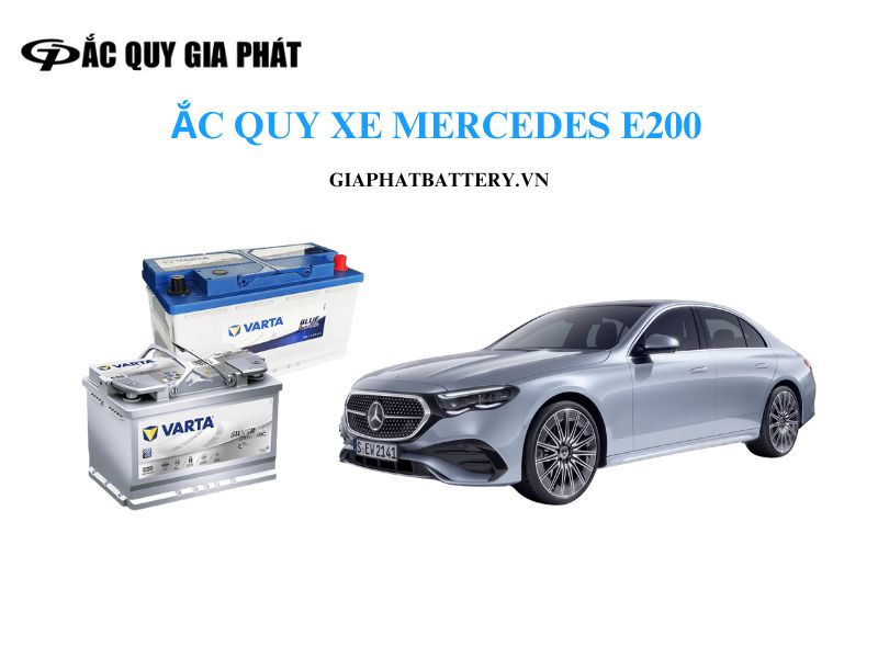 Bình ắc quy xe Mercedes E200