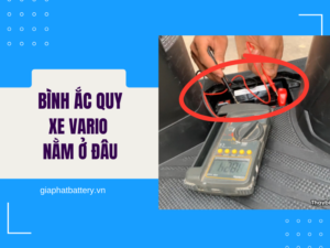 Bình ắc quy vario nằm ở đâu?