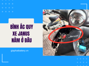 Ắc quy xe Janus nằm ở đâu?