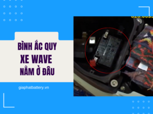 Ví trí bình ắc quy xe Wave