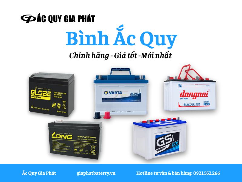 Bình ắc quy chính hãng giá tốt